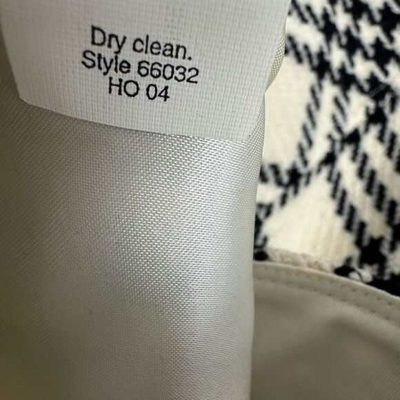 J. Crew Womens size 14 Wool Skirt Cream & Black - Picture 5 of 5